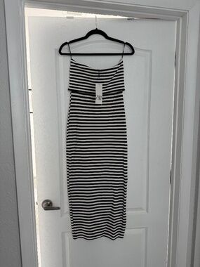 NWT - ZARA striped knit maxi dress